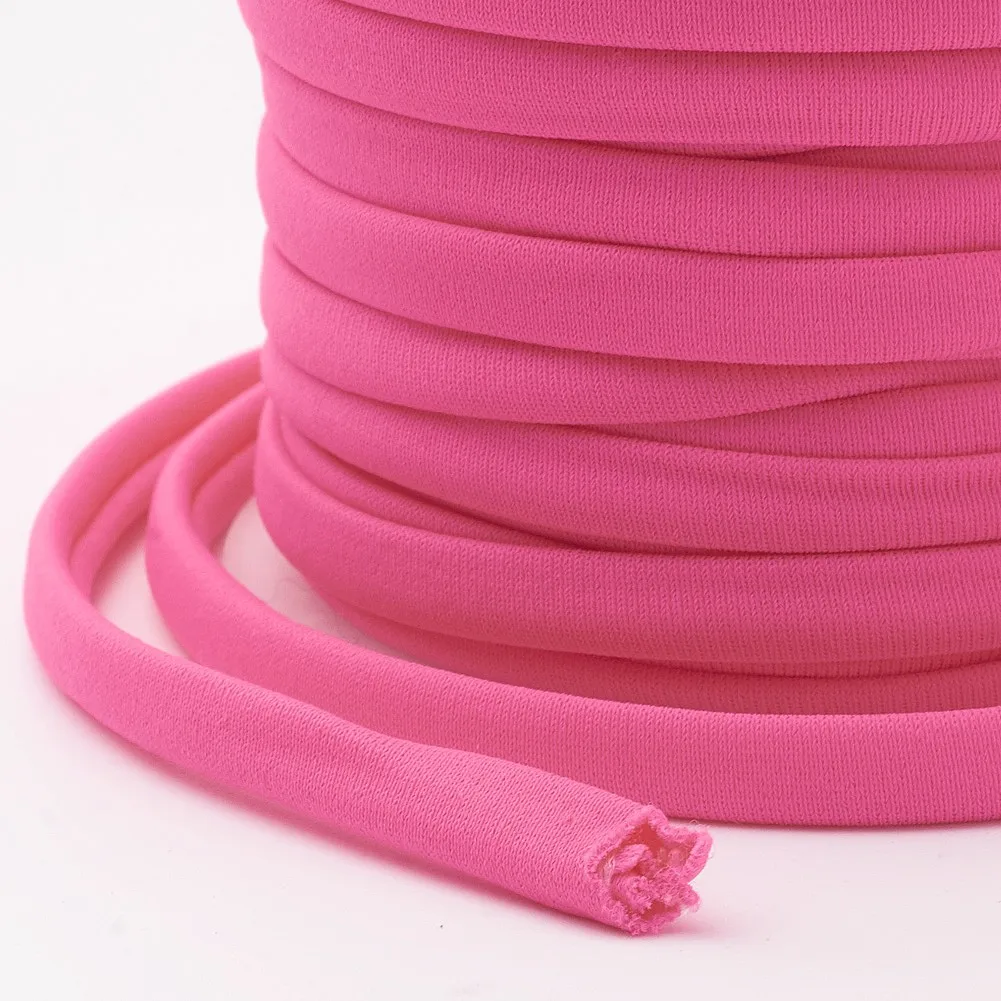 20M/Roll 5x3mm Elastic Soft Nylon Cord Fashion Flat Nylon Thread For Bracelets Necklaces DIY Beading Braided Jewelry Making