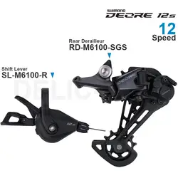 SHIMANO DEORE M6100 SLX 12 Speed Groupset Shifter SL-M6100 SL-M7100 Rear Derailleur RD-M6100-SGS 1x12-speed Original Parts