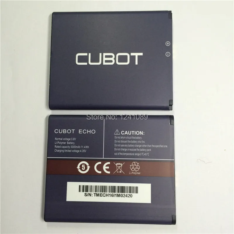 YCOOLY100 % Оригинальная батарея CUBOT ECHO 3000mAh CUBOT Мобильный телефон Аксессуары длительное время ожидания