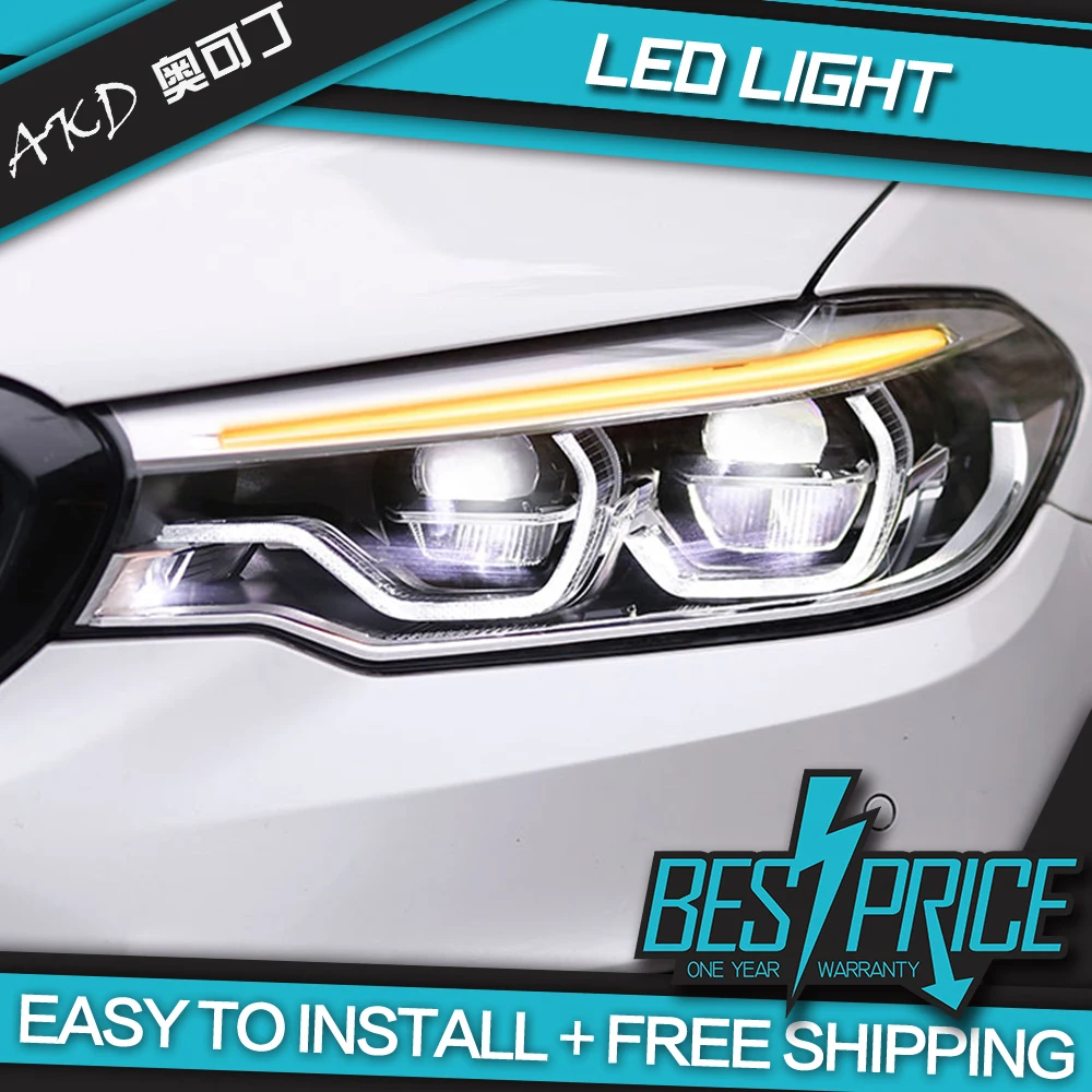 

Car Styling Head Lamp for BMW G30 G38 Headlights 2018-2020 525i F90 LED Headlight DRL Signal Lamp Hid Bi Xenon Auto Accessories