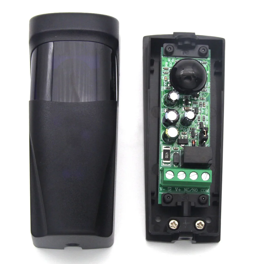 방수 액티브 광전 단일 적외선 빔 적외선 센서 장벽 감지기, 게이트 문짝 창문 도난 경보 시스템용