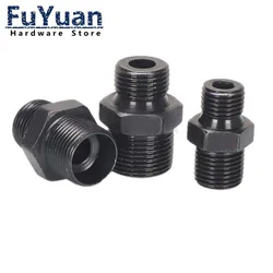1PCS High Pressure Oil Tubing Joints Carbon Steel Metric Thread M14 M16 M18 M20  Hydraulic Fittings Connector Adapter