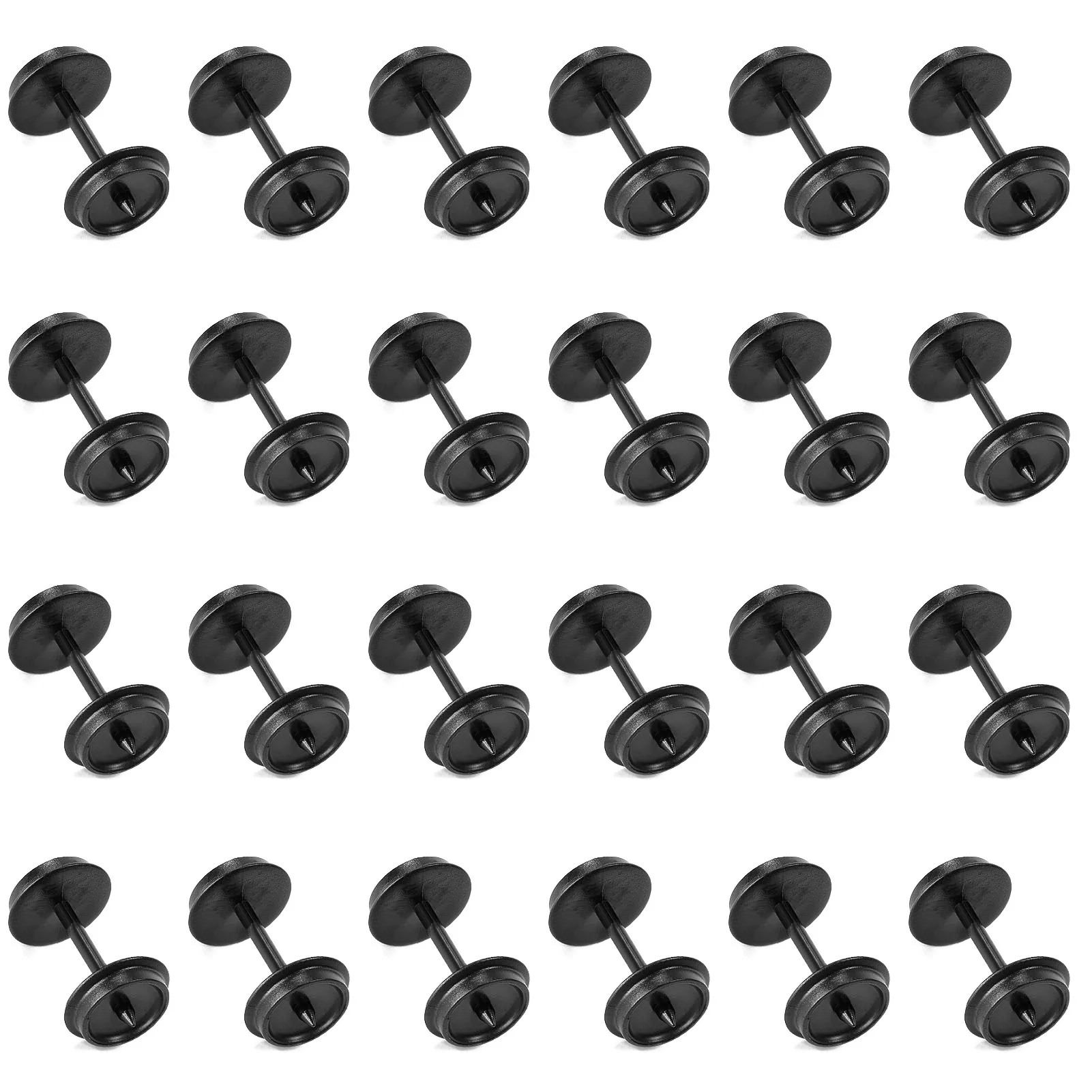 24pcs/48pcs POM Plastic 36\'\' Wheels for Model Train 1:87 HO Scale 36\