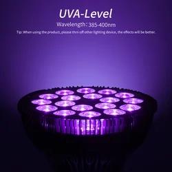Lampe UV à ultraviolets de 56W, lumière noire, lampe de détection bleue structurels ente E26 110V-220V pour soirée DJ