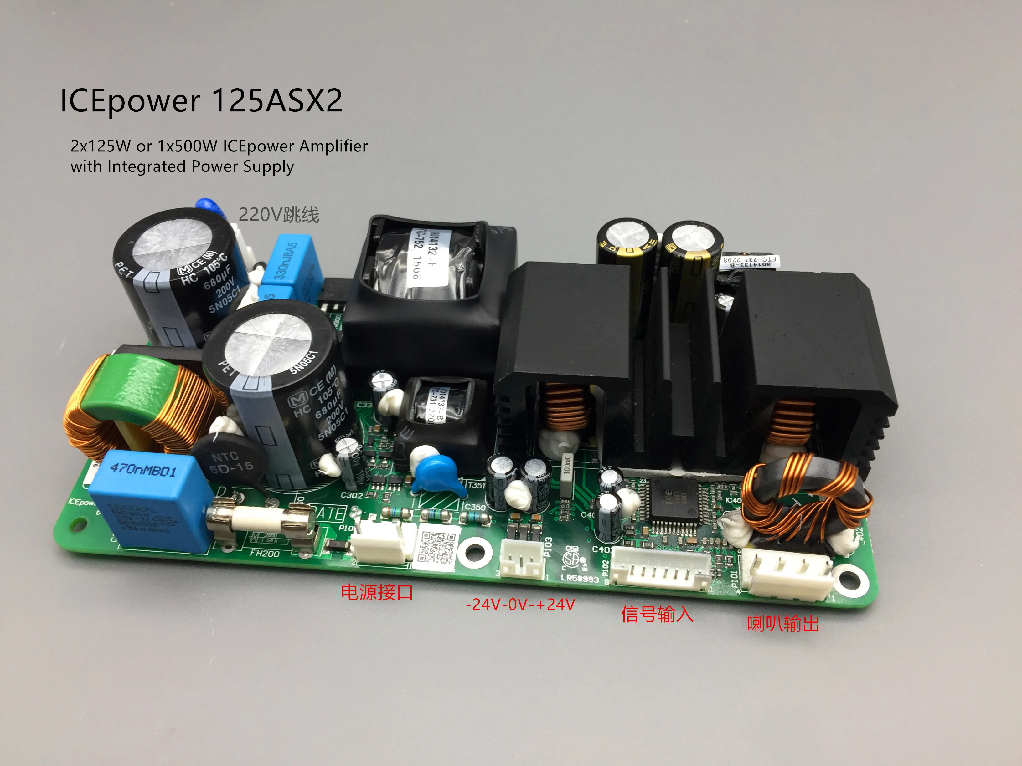 

2023 ICEPOWER Power Amplifier ICE125ASX2 Digital Stereo Channel Amplificador Board HIFI Stage AMP With Accessories