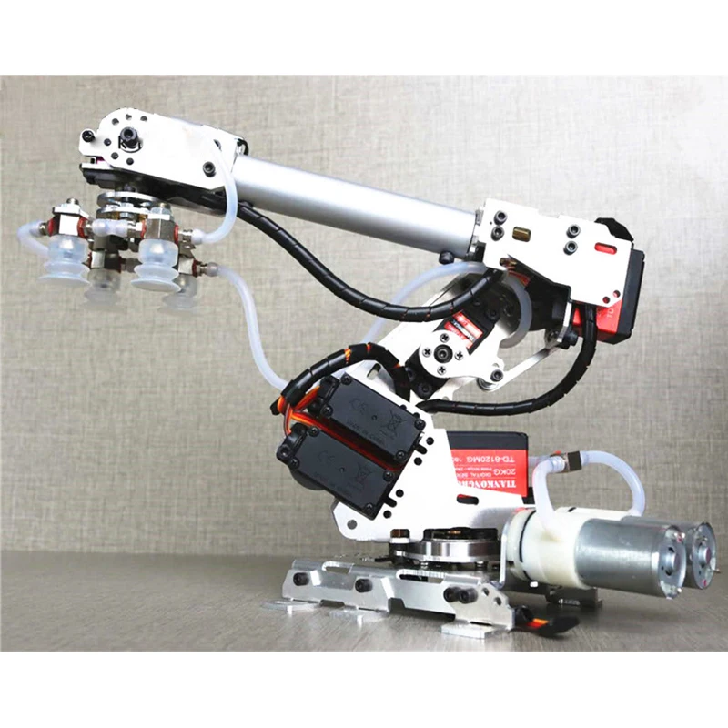 SNAM6800 Robotic Arm Metal Aluminum Alloy Industrial Robot Model Six-axis Robot Dual Servo Drive Air Pump Robotic Arm