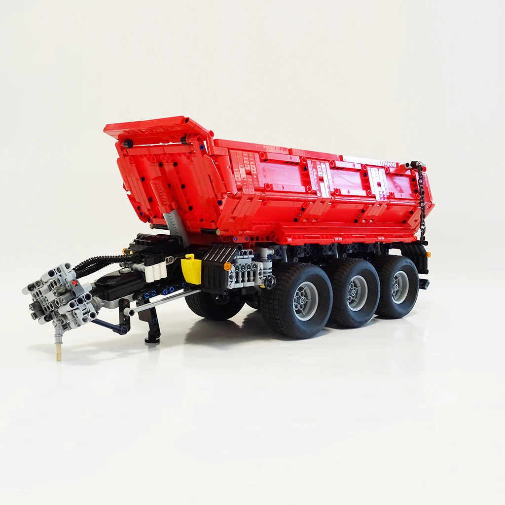 Buildmoc Trailer Is Suitable for 42054 MOC-8830 Building Blocks Tractor Dump Trailer Carriage Assembly Toys for Kids Boys Gifts