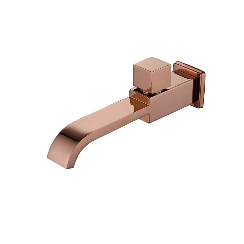 Tuqiu Basin Faucet Only Cold Rose Gold Bathroom Faucet In-Wall Bathroo Faucet  Bathroom Sink Tap Basin Mixer Tap Set