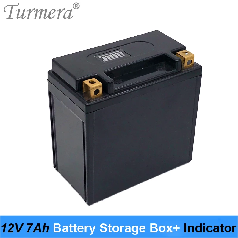 Turmera 12V 7Ah 9Ah 12Ah pojemnik na baterie ze wskaźnikiem stosuje się do dla bateria motocyklowa i 24V system ups,