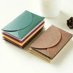 20pcs/lot Handmade Mini Envelopes Vintage Colored Pearl Blank Paper Envelope Wedding Invitation Envelope Christmas Gift Envelope