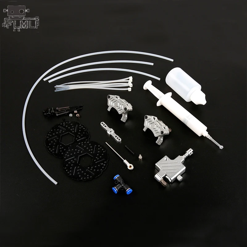 Front Wheel Hydraulic Brake System Set Fit 1/5 HPI ROFUN BAHA ROVAN KM GTB MCD BAJA 5B 5SC Toys Parts