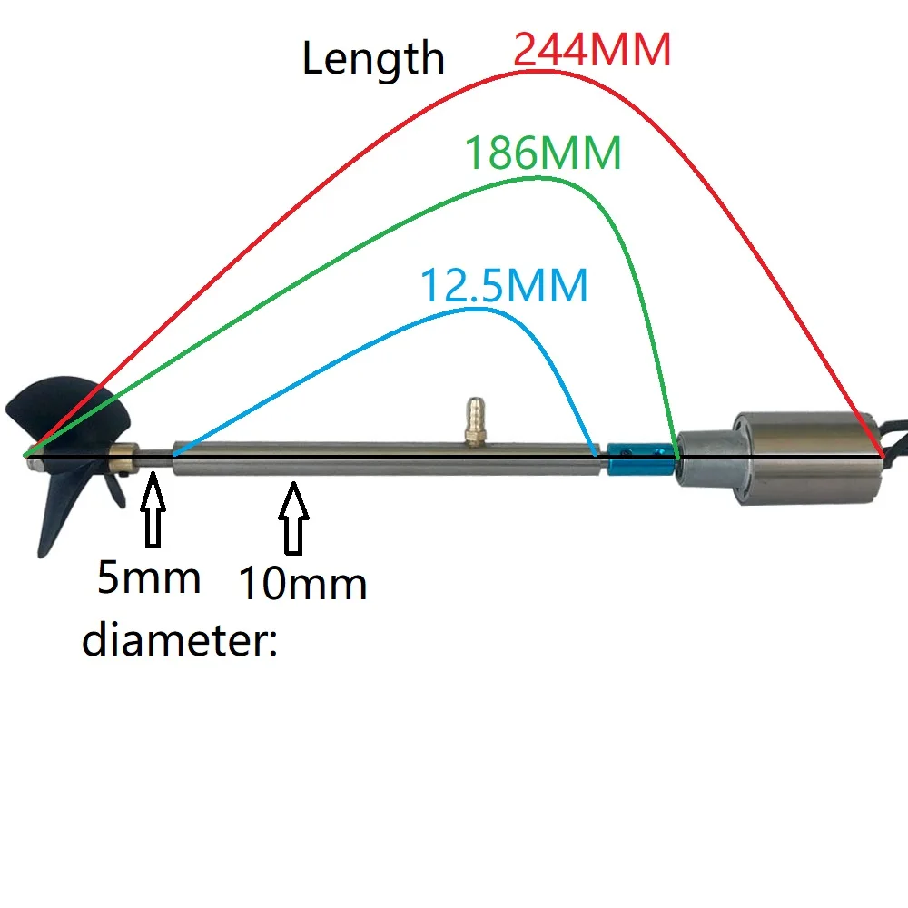 2940 Brushless Motor Power Train For Netting Boat RC Nesting Boat Remote Control Boat With Long Shaft Ship Model oars