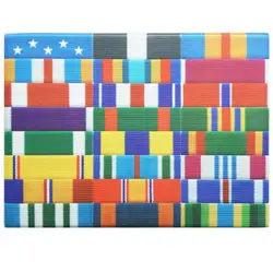 Médaille de la marine américaine, décoration avec ruban imprimé