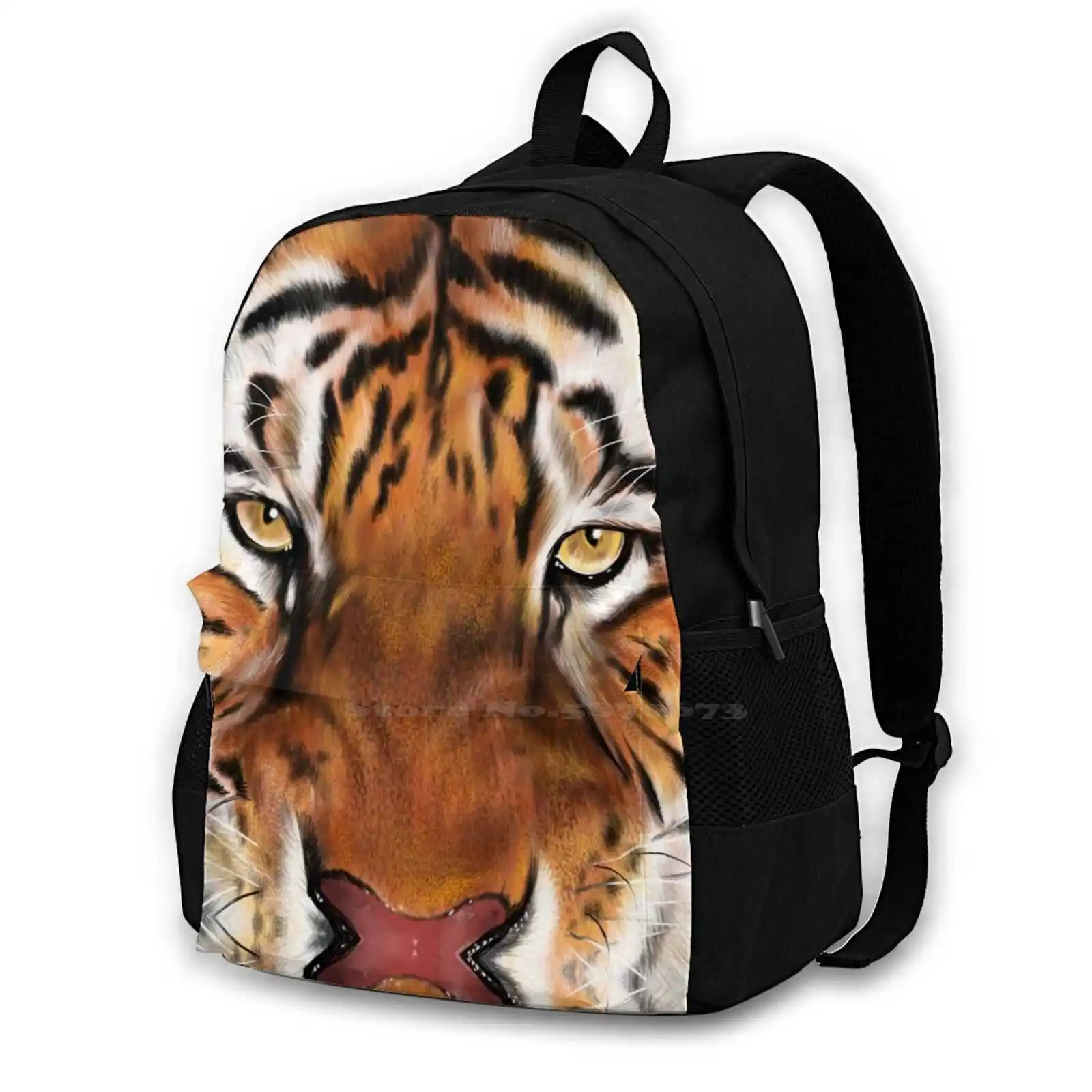 Tiger Pattern Design Bagpack School Bags Lion King Animal Eye Of The Tiger Wild Cats Jungle Book Simba Powerful Eyes Tigers