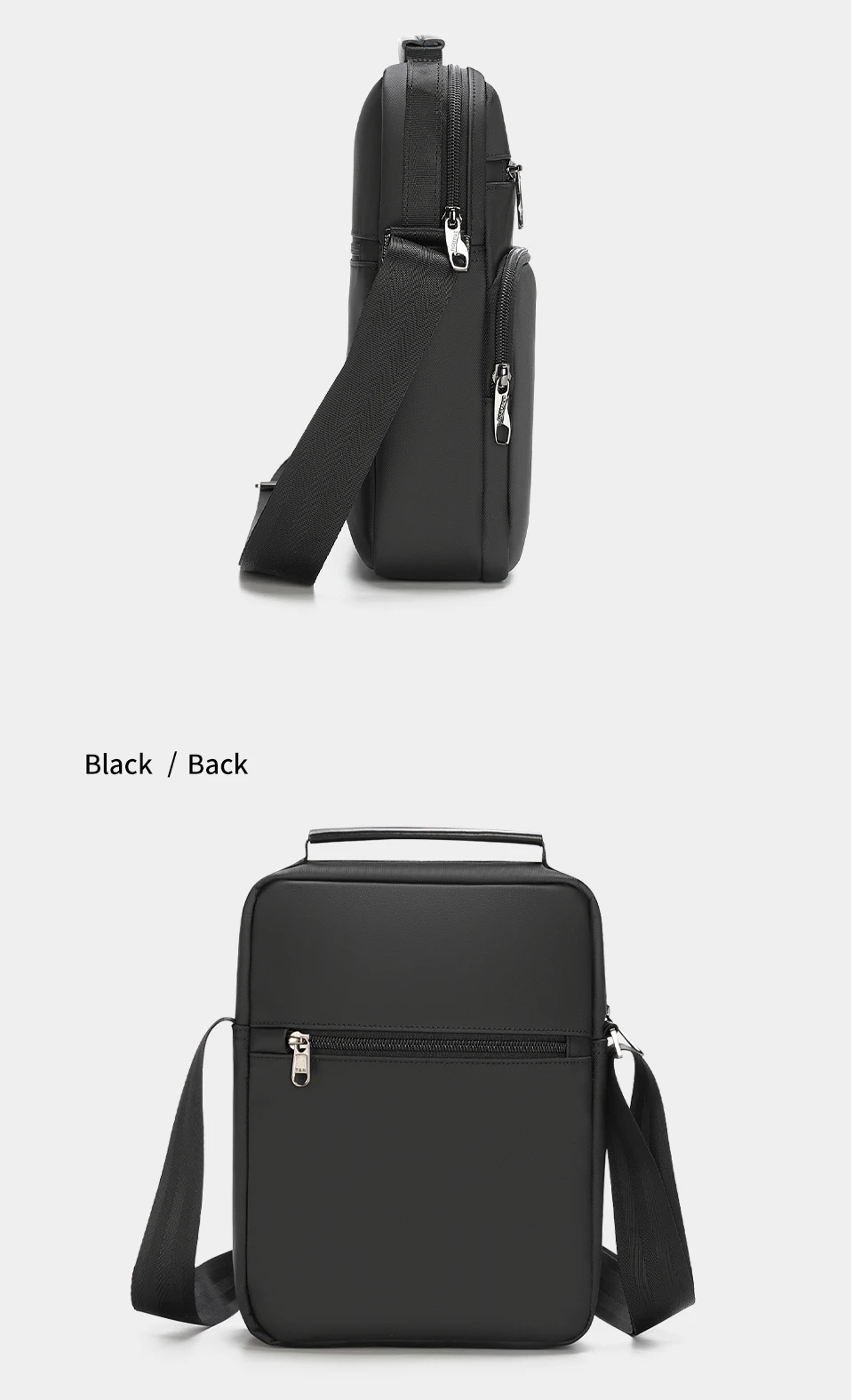 Tigernu Men Shoulder Bag 9.7" iPad Bag Mini Handbag Waterproof Sling Bags Male Business Travel Crossbody Bag For Teens