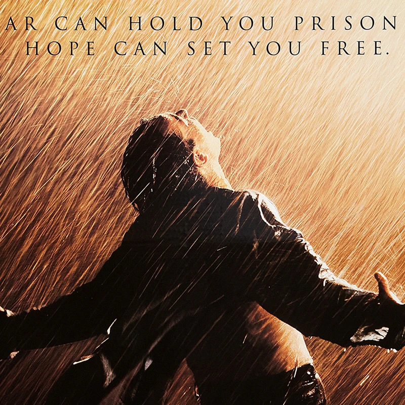 The Shawshank Redemption Classic Movie Posters and Prints Motivational Quote Wall Art Canvas Painting Film Fan Gift Home Decor