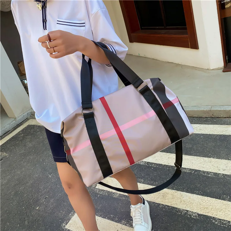 Gym Travel Training Sports Fitness Shoulder Crossbody Bag For Women Waterproof Large Weekend Fashion Nylon Female Hall Handbags