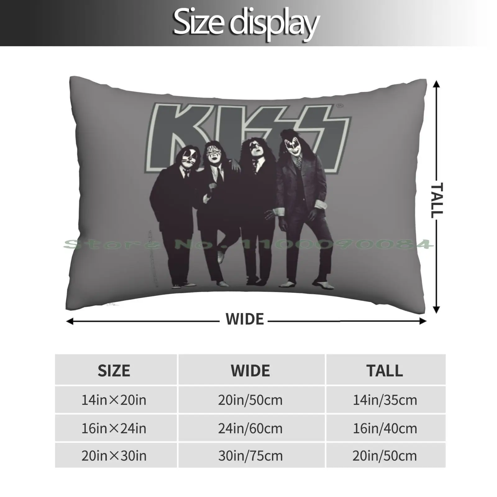 Kiss The Band Pillow Case 20x30 50*75 Sofa Bedroom Nitro Circus I Love Trending Alpinestar Nitro Black Stuntman Travis Pastrana