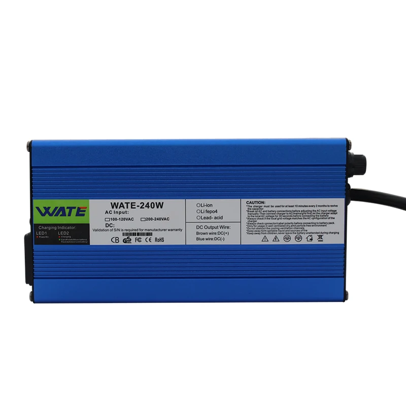 14.6V 10A LiFePO4 Battery Charger 12V 10A charger Use for 4S 12V 40A 50A 80A LiFePO4 Battery pack