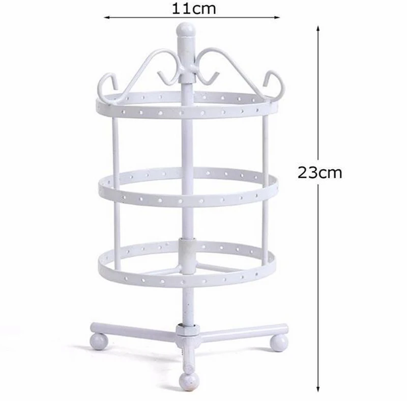 Nice Metal 4 Colors Round 72 Positions Earrings Stand Jewelry Display Organization Multifunctional  Jewellery Display Holder
