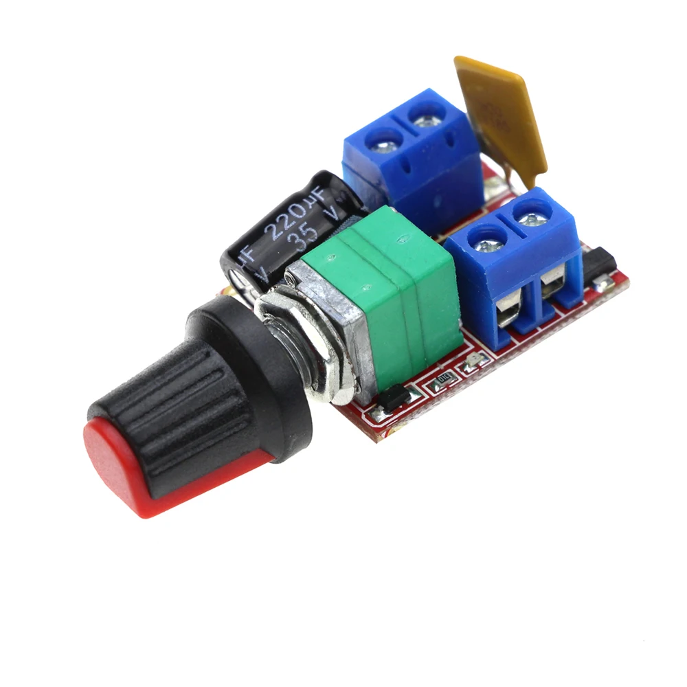DC-DC 3V-35V Mini 5A PWM Max 90W DC Motor Speed Controller Module Speed Control Switch LED Dimmer