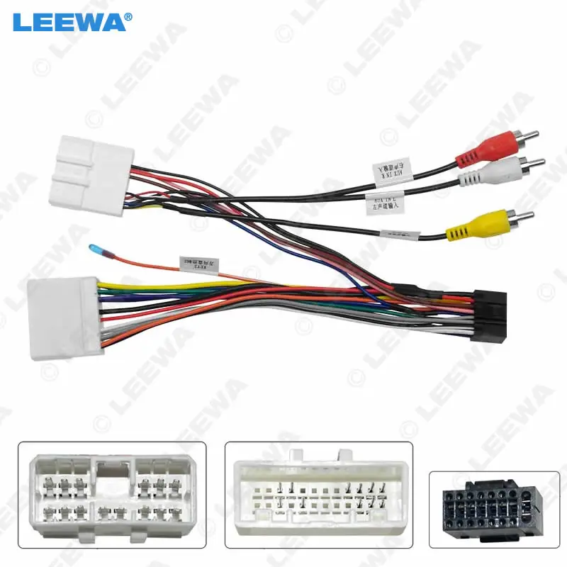 

LEEWA Car Stereo Audio 16PIN Android Power Cable Adapter For Subaru Forester CD/DVD Player Wiring Harness #CA6852