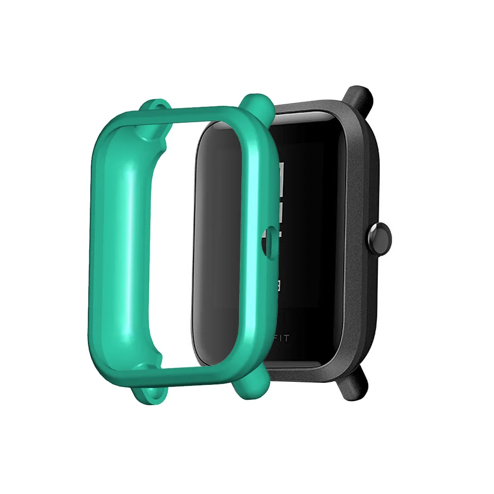 Plating TPU Protector Cover For Xiaomi Amazfit Bip S U Pro Smartwatch Case Edge Frame Soft Shell For Huami Amazfit Bip/U/Lite