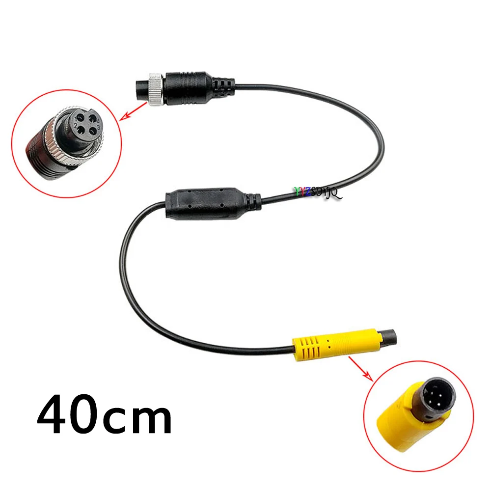 AHD Car Video Cable 4PIN For Car Rear View Camera Aviation Head to  Connect Car Monitor DVD Parking assistance