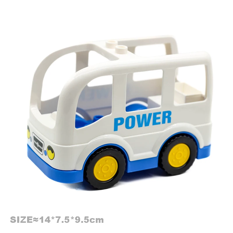 Mini white bus