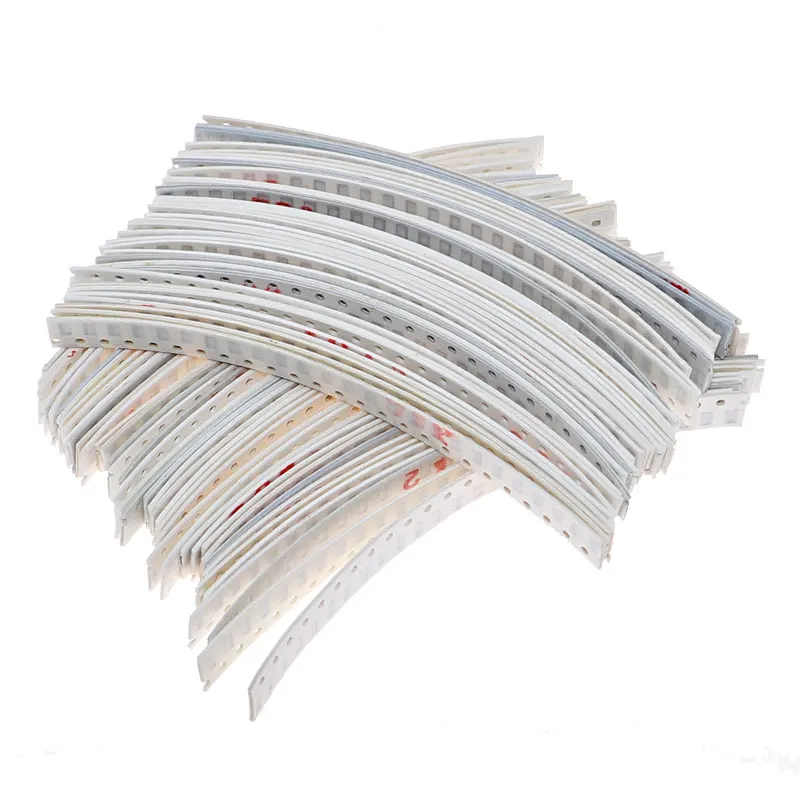 2000pcs 80values 5% 1206 SMD Resistor Assorted Kit 10 ohm - 910k ohm Chip Fixed Resistor Sample Kit set Sample Bag