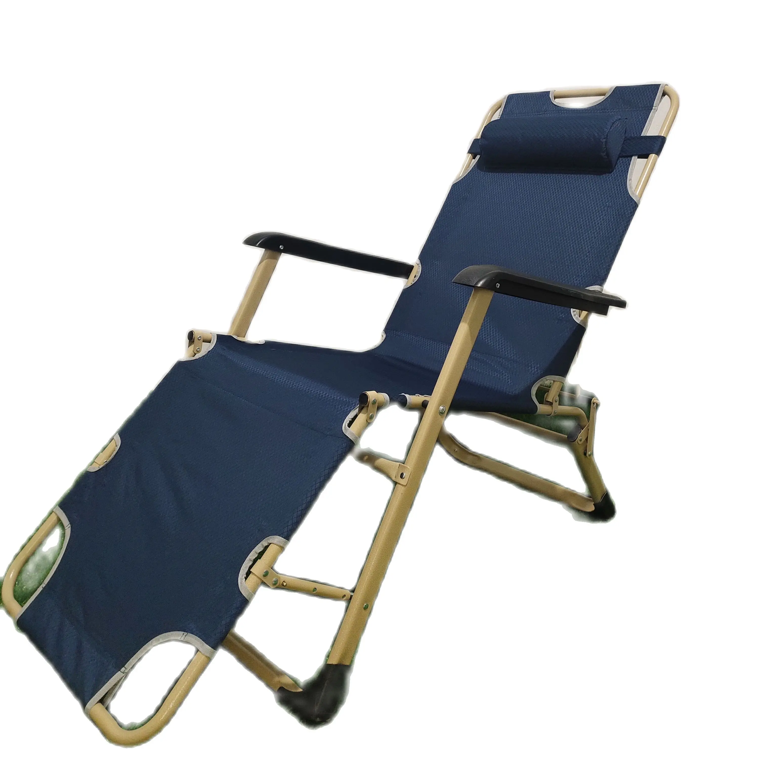 Reclining chair folding lunch chair nap bed office back lazy reclining chair bed beach home multifunctional chair