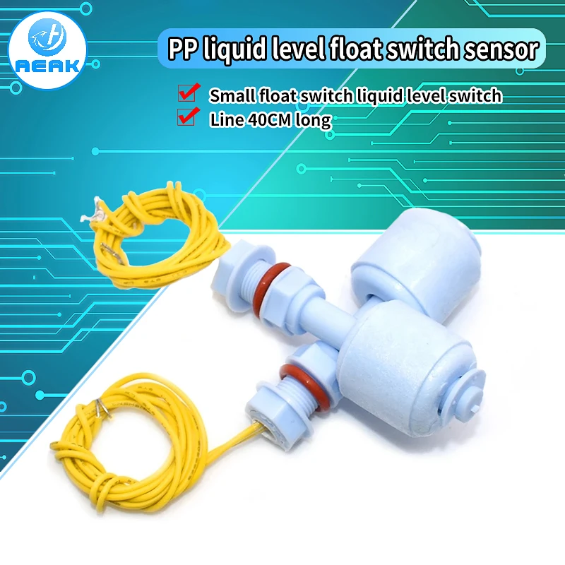 52mm PP Liquid Water Level Sensor Horizontal Float Switch Down