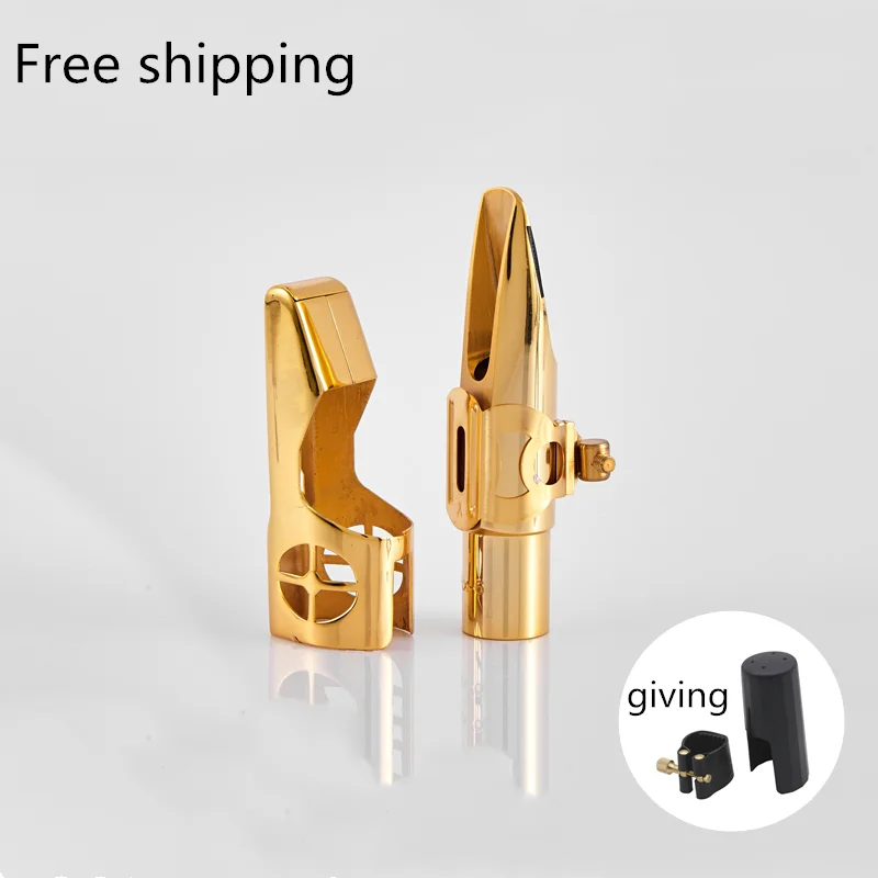 

Musical Instruments Metal Nozzle With Cap Professional 5C/6C/7C/8C Practical Tone Alto Sax Saxophone Mouthpiece Accessories