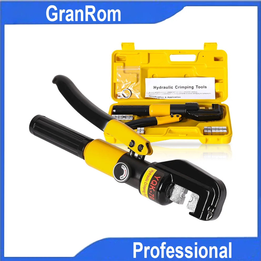 Hydraulic Crimping Tools 4-70mm² Hydraulic Crimper Pliers for Copper Nose 4-50mm² Aluminum Nose Aluminum Sleeve Electrician