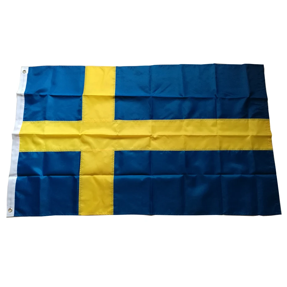 Embroidered Sewn Sweden Flag Swedish National Flag World Country Banner Oxford Fabric 3x5ft 150x90cm
