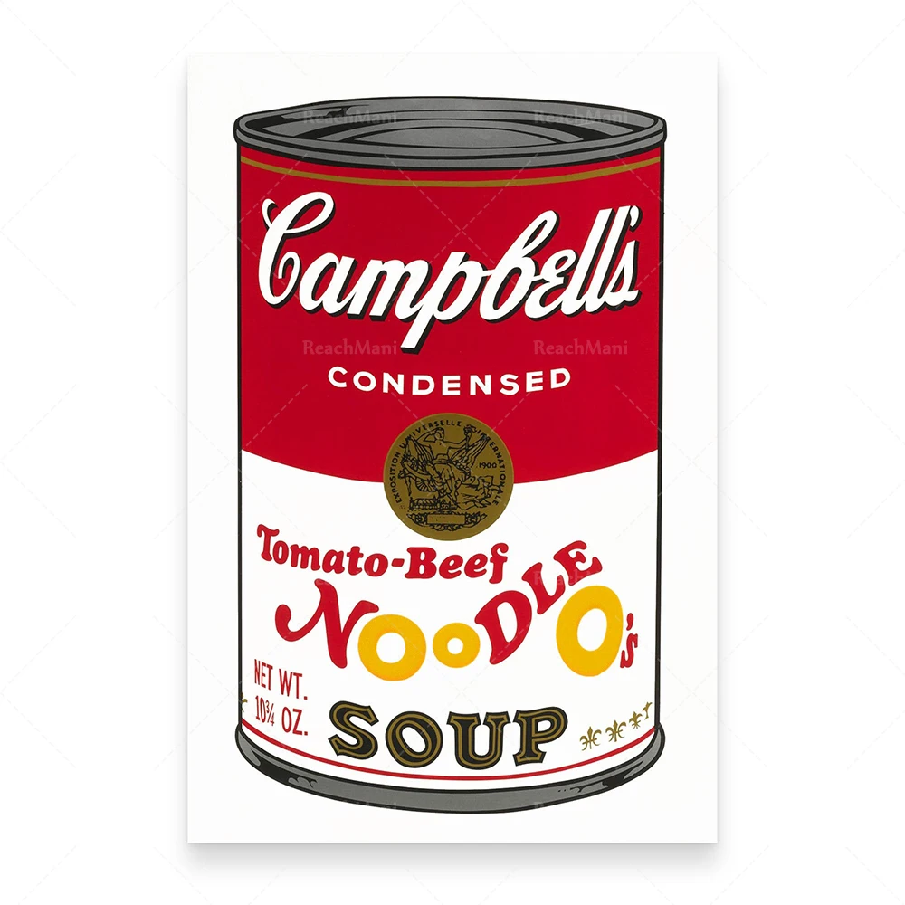 Campbell Soup-Andy Warhol Art Print, Andy Warhol Art Poster, Andy Warhol Wall Art Poster, Art Print