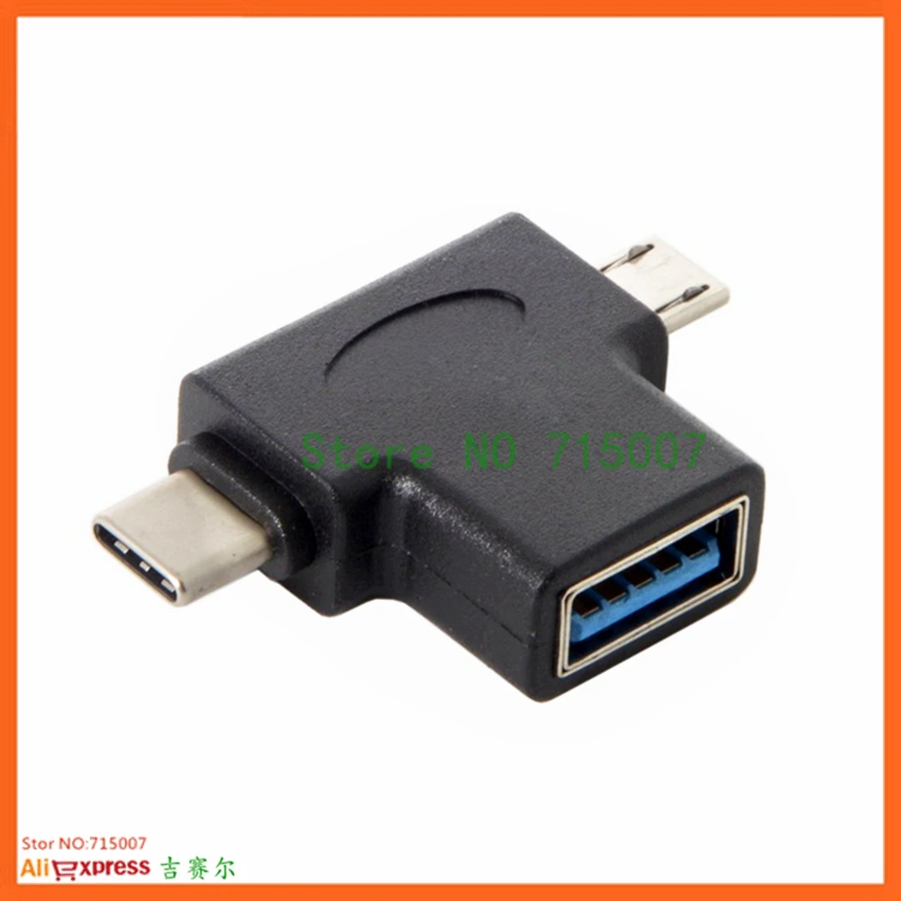 유형 C USB 어댑터 USB 3.0 OTG 어댑터 케이블 One Plus Nexus 6P용 2 in 1 마이크로 USB OTG 변환기 올인원 신규