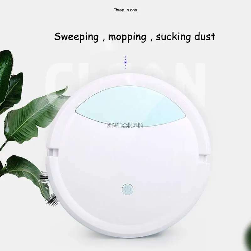 3 In 1 Robot Vacuum Cleaner Intelligent Sweeper Robot Aspirador Cleaning Tool with Mopping Cloth 1800Pa Suction 3000mAh Battery