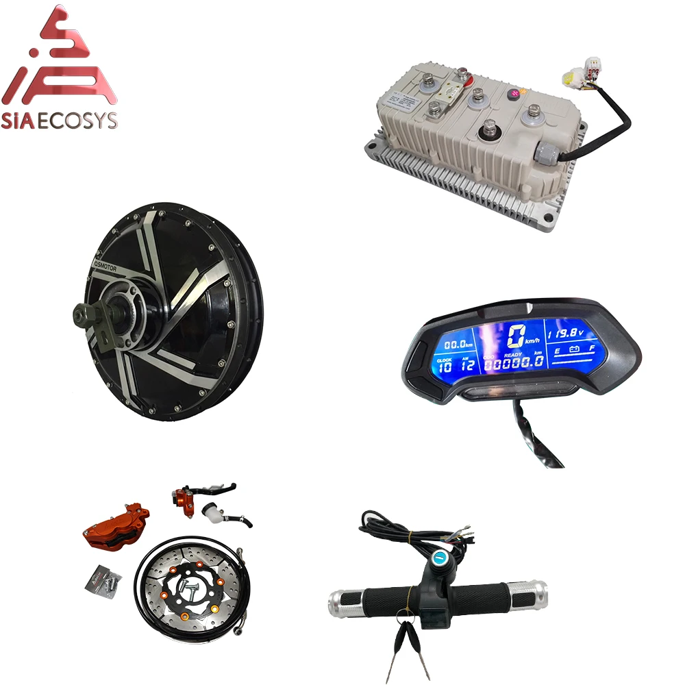 QS 273 8kW E-Motorcycle Spoke Hub Motor Conversion Kits With 72V110KPH Speed