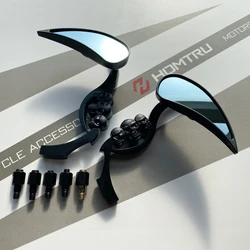 NEW Free Shipping Skeleton Skull TearDrop Mirror Street Sport Cruiser Chopper Custom 10mm 8mm Moto