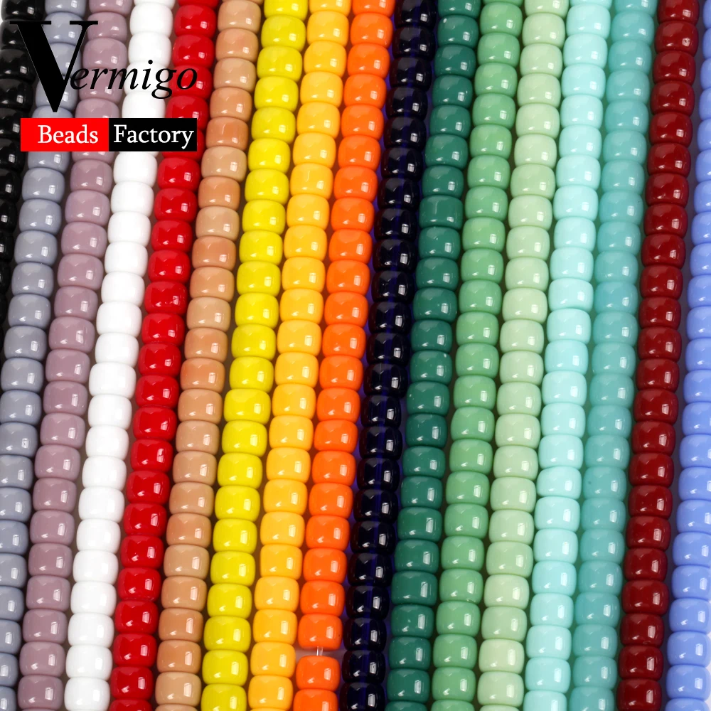 46colors Crystal Glass Beads 8*6mm Rondelle Abacus Spacer Beads for Jewelry Making Diy  Bracelet Necklace Jewellery Accssories