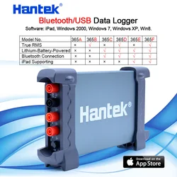 Hantek-Bluetoothデジタルデータロガーレコーダー,365a/b/f pc,USB電圧,電流抵抗,温度補償