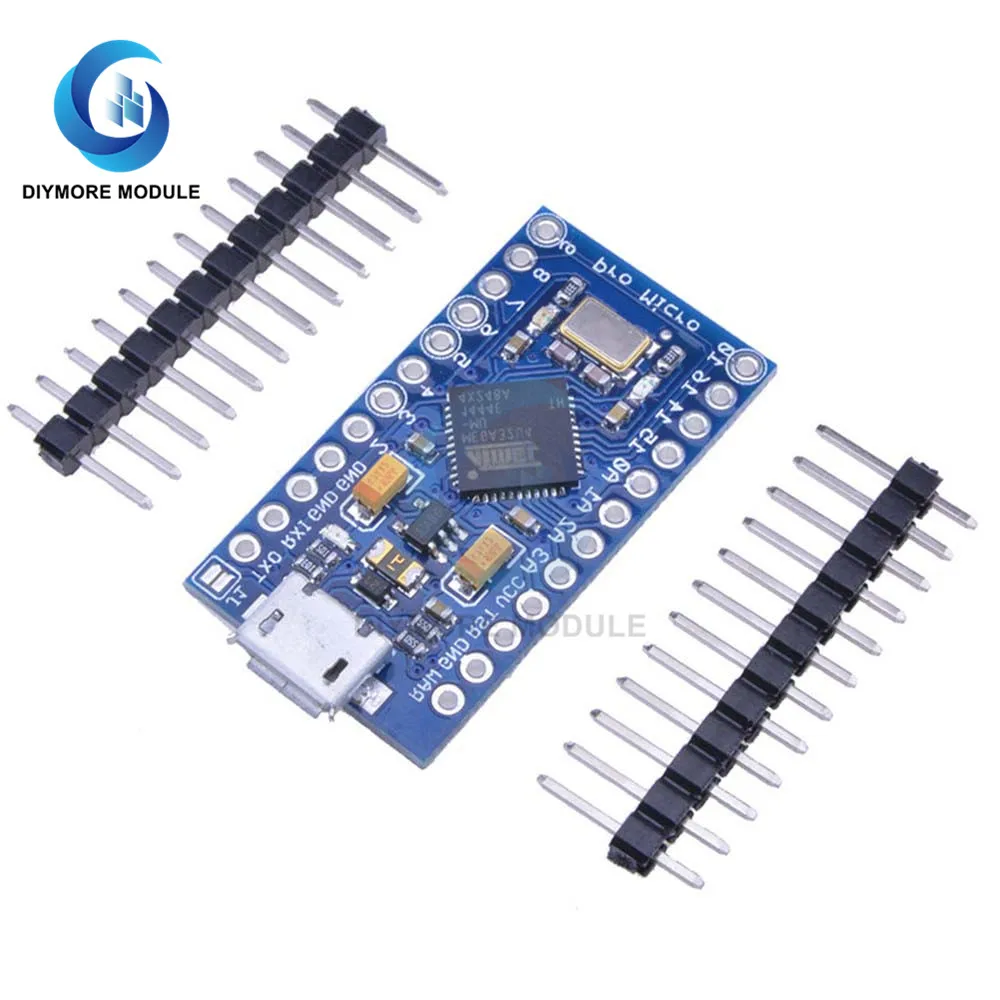 Pro Micro ATMEGA32U4 3.3V Microcontroller Module 8MHz SPI Interface System Development Board for Arduino Replace ATmega328