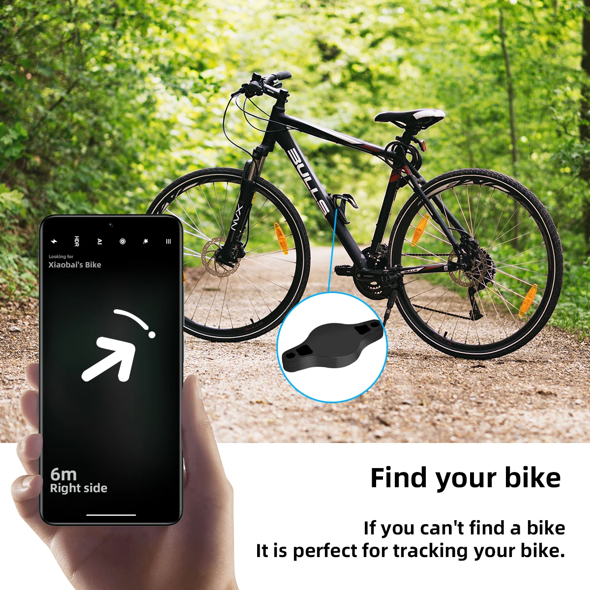 For Apple AirTag Bike Mount Road Bicycle Bottle Cage Support Holder Mountain Bike Anti-lost GPS Location Airtag Case Accessories