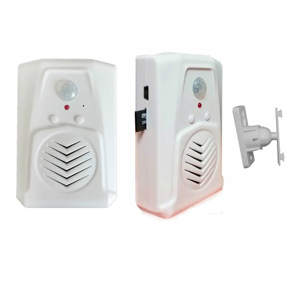 Recordable Wireless Infrared Motion Sensor Epidemic Prevention Reminder for Shop Store Visitor Welcome Voice Reminder