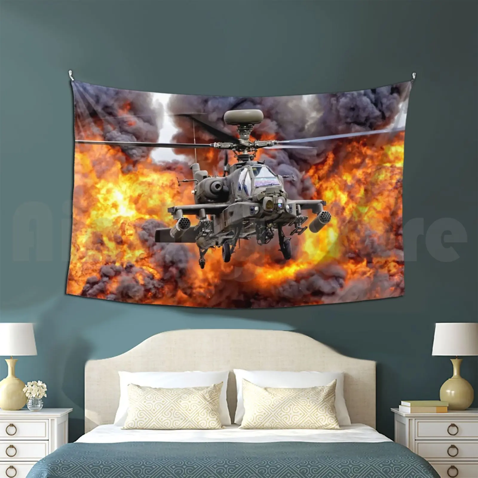 Augustawestland Apache Ah1 Tapestry Living Room Bedroom 1770 Augustawestland Apache Ah1 4 Regiment Army Air Corps