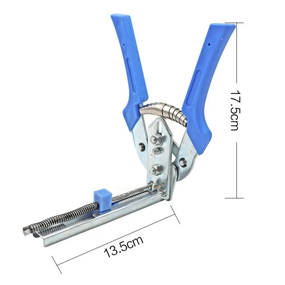 Pig Ring Clip M-type Nail Pliers Set Net Tags Traps Cage Steel Fastening Clamp Installation Tools For Bird Chicken Wire Fencing