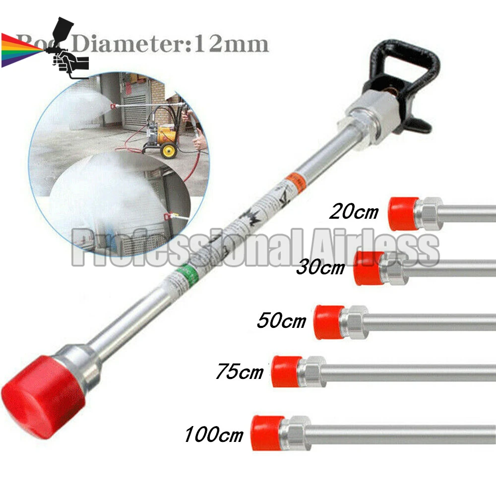 20/30/50/75/100cm Sprayer Extension Rod Airless Paint Spray Guns Tip Extension Pole for G-series Titans Wagner Spraying Machine