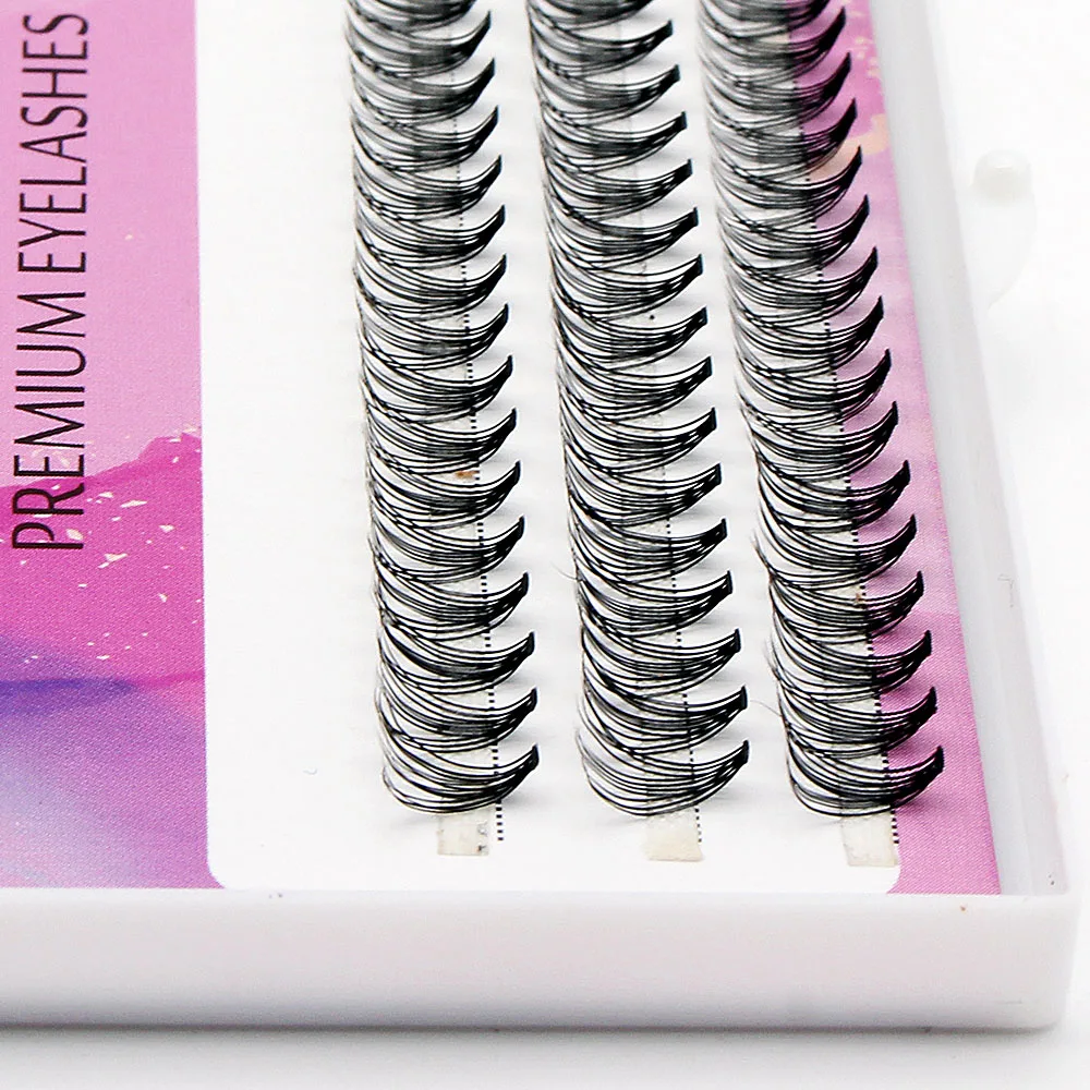 Premium 20D Individual Cluster Eyelash Extension Natural 3D Russian Volume Faux Eyelashes Bunches Lashes Makeup Cilia Cilias