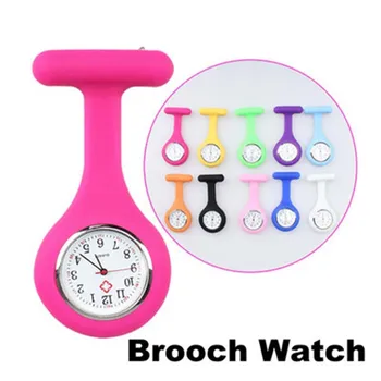 2020 Fashion Nurse Watches Women Pocket Watches Silicone Nurse Watch Clip Brooch Tunic Watch Clearance Sale Dropshipping Reloj